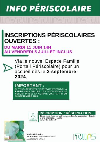 Inscriptions périscolaires