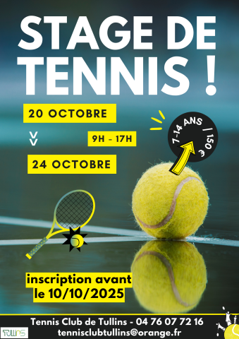 Stage de tennis 