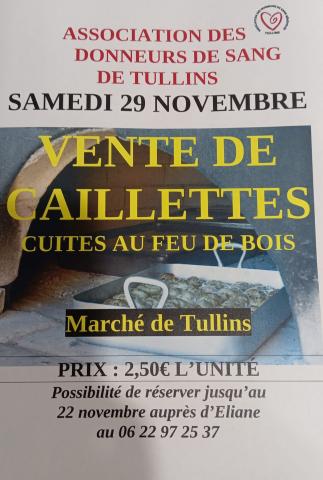 Vente de caillettes