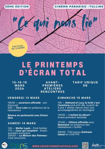 Le printemps d'écran programme