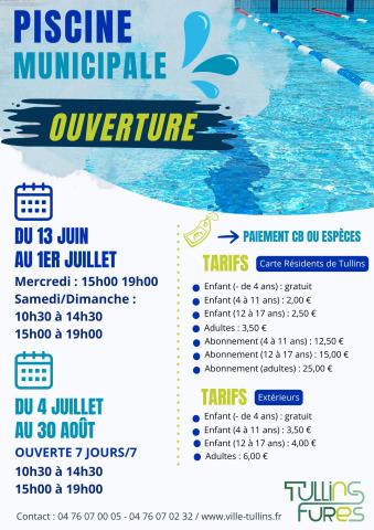 Ouverture Piscine municipale