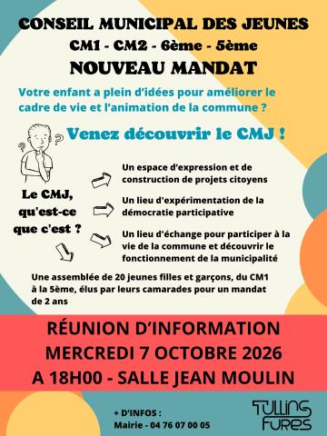 Réunion d'information CMJ